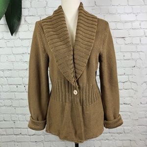 Calvin Klein Jeans Cardigan Sweater beige size large